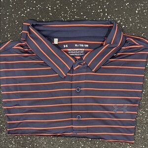 Under Armour Men's Polo in Navy and Orange